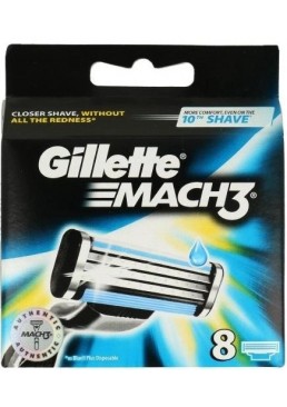 Змінні касети для гоління Gillette Mach3, 8 шт